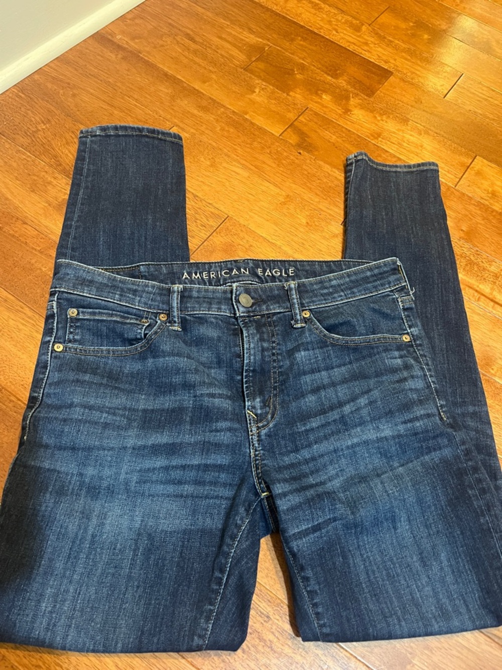 American Eagle Outfitters Dark Blue Skinny Jeans